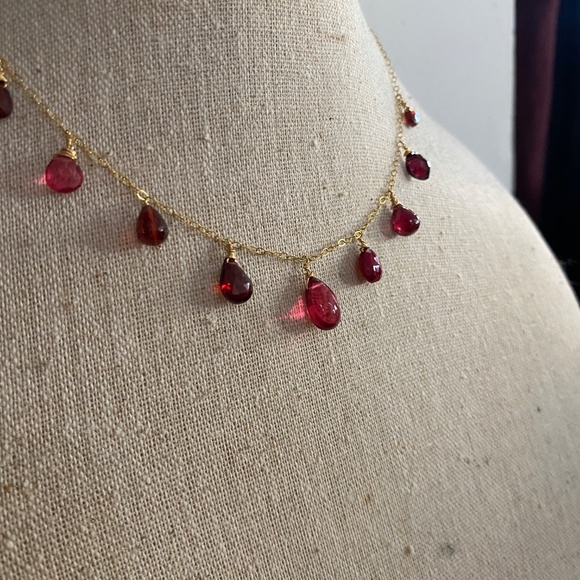 Red tourmaline Necklace - Picture 4 of 5